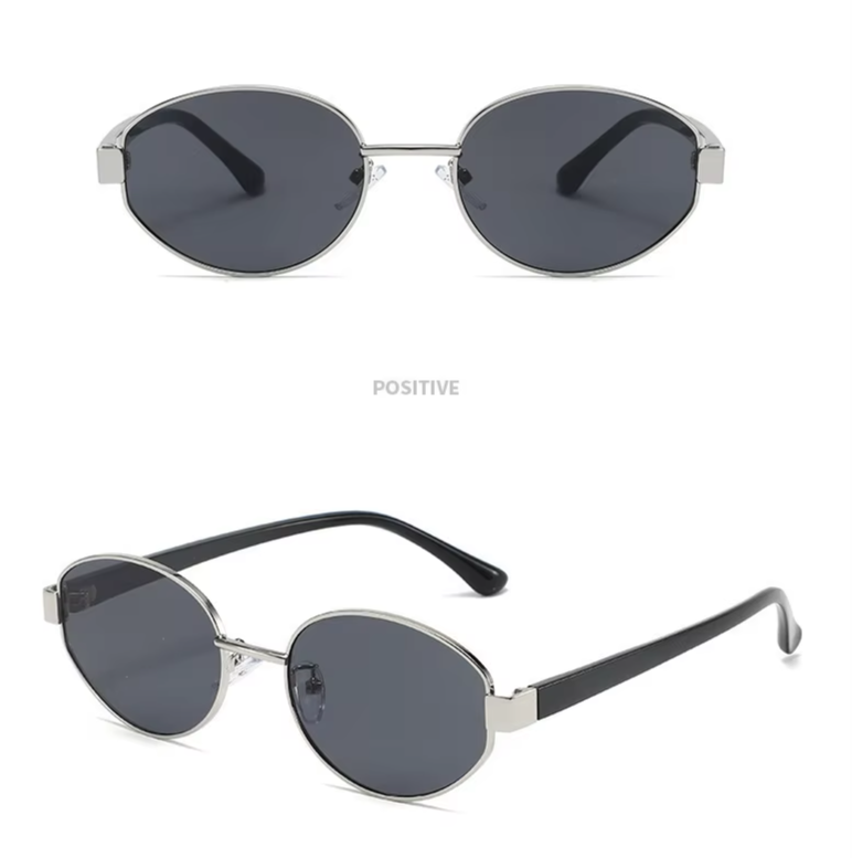 Vintage OldMetal Oval Sunglasses