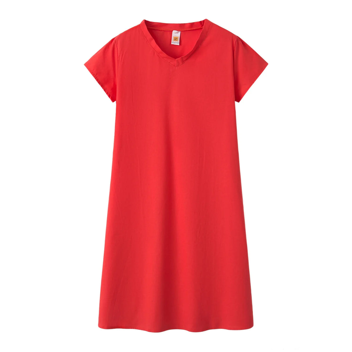 Short Sleeve V-Neck Dress
