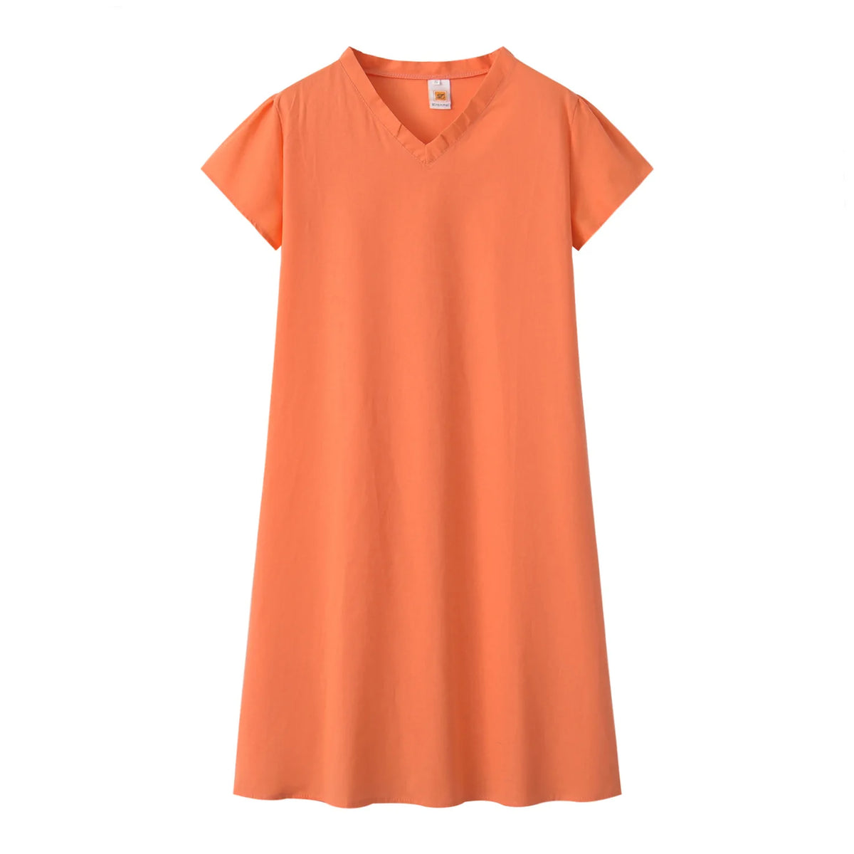 Short Sleeve V-Neck Dress
