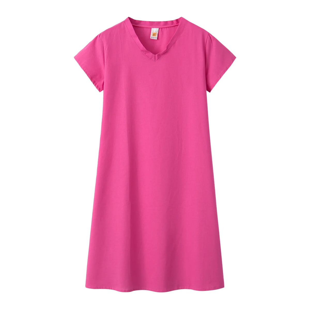 Short Sleeve V-Neck Dress
