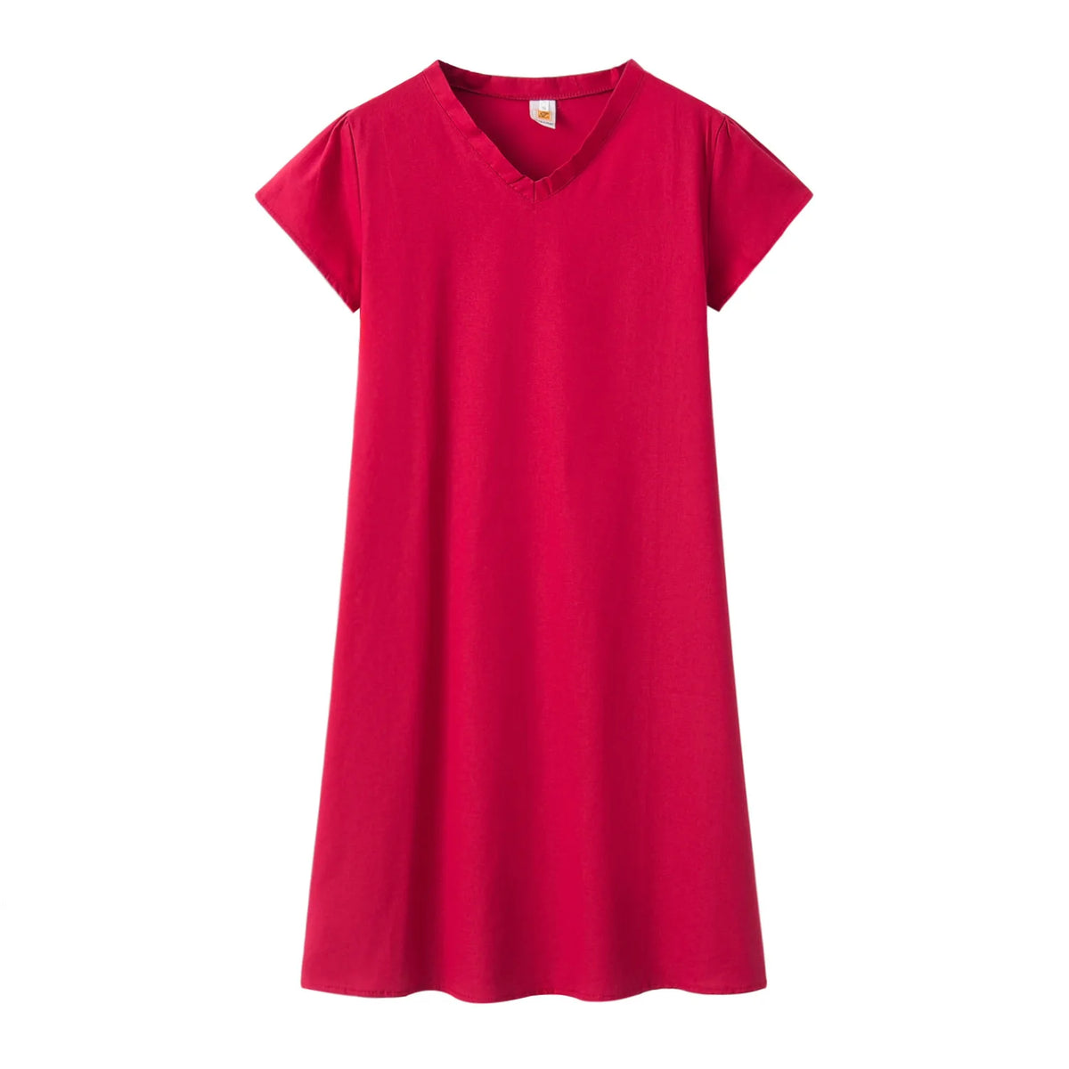 Short Sleeve V-Neck Dress