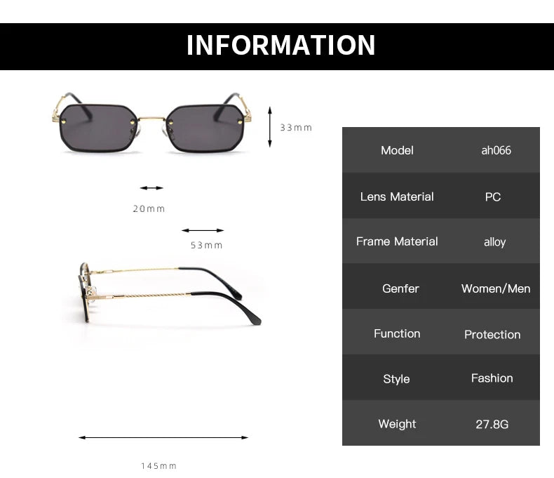 Rimless Sunglasses