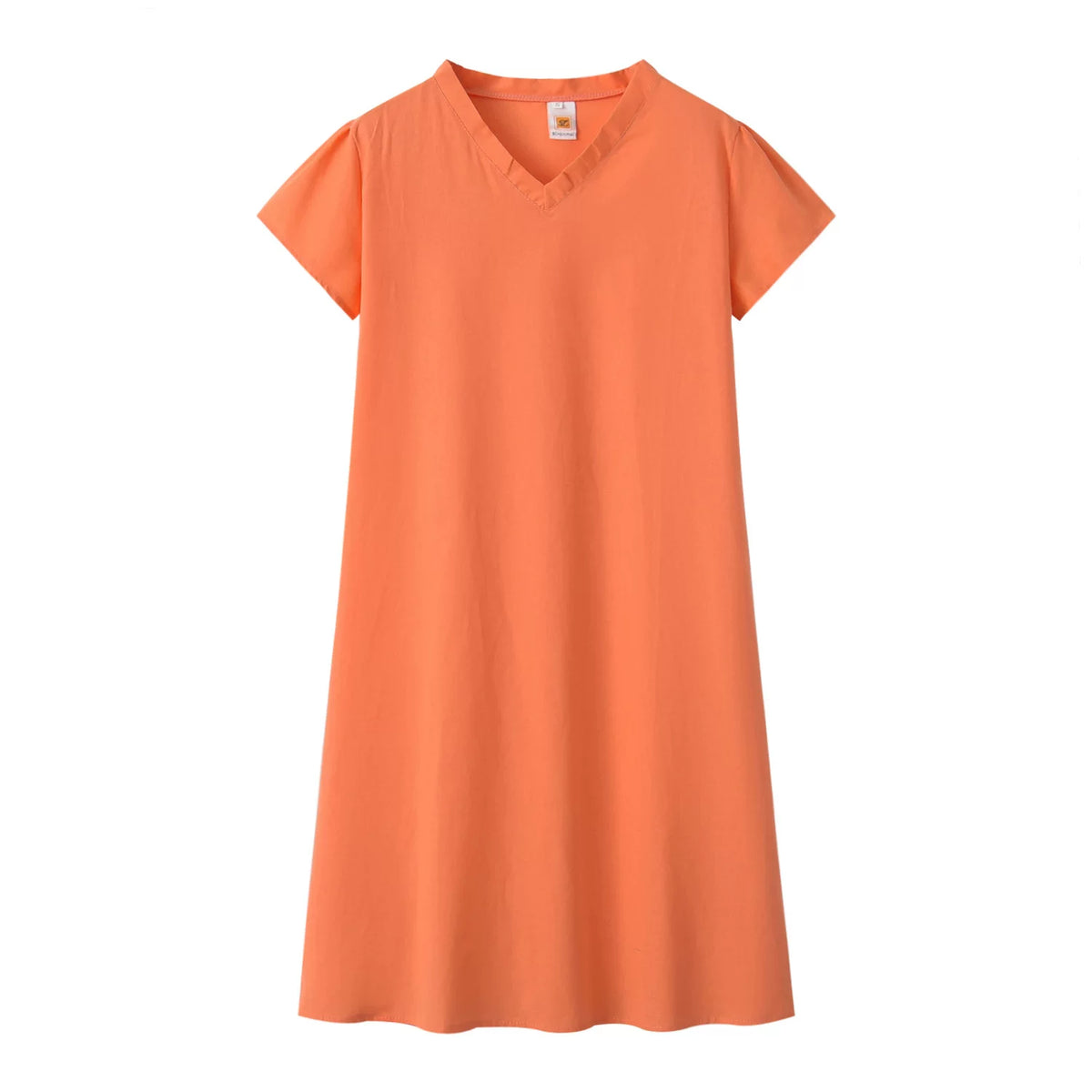 Short Sleeve V-Neck Dress