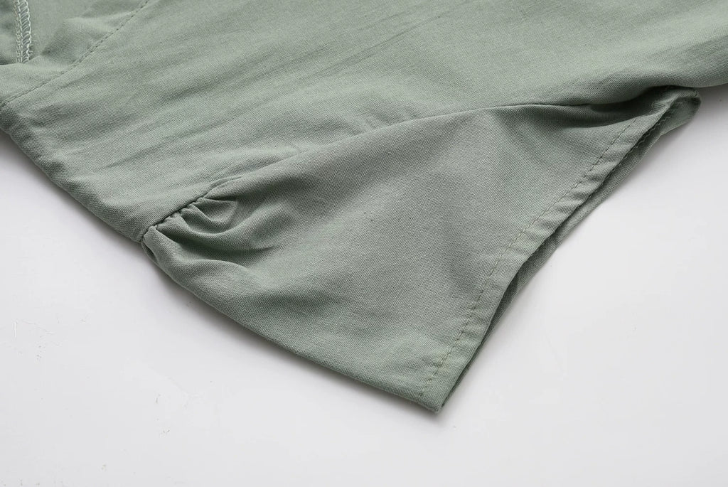 Short Sleeve V-Neck Dress