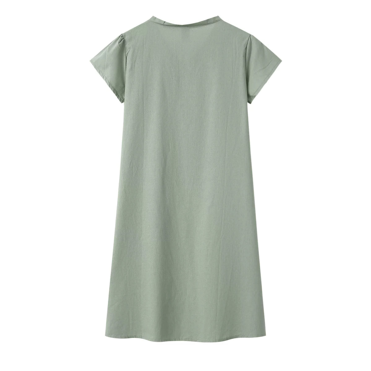 Short Sleeve V-Neck Dress