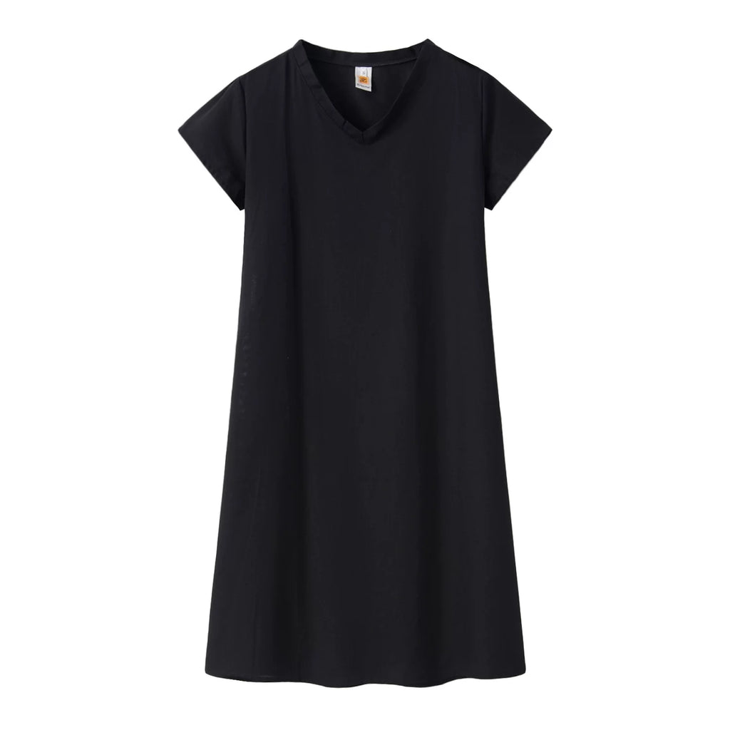Short Sleeve V-Neck Dress