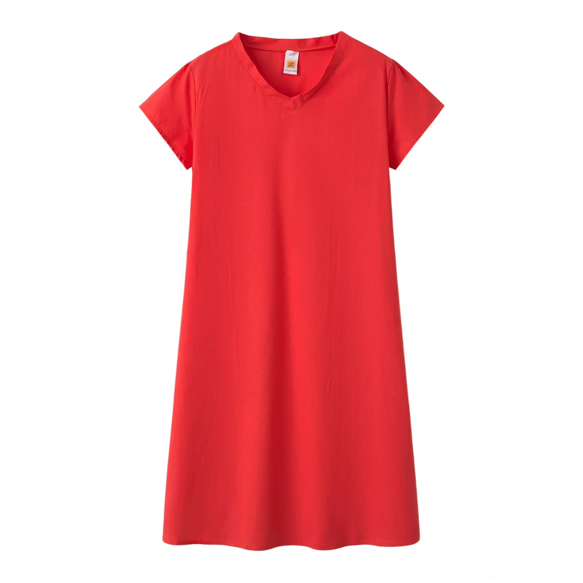 Short Sleeve V-Neck Dress