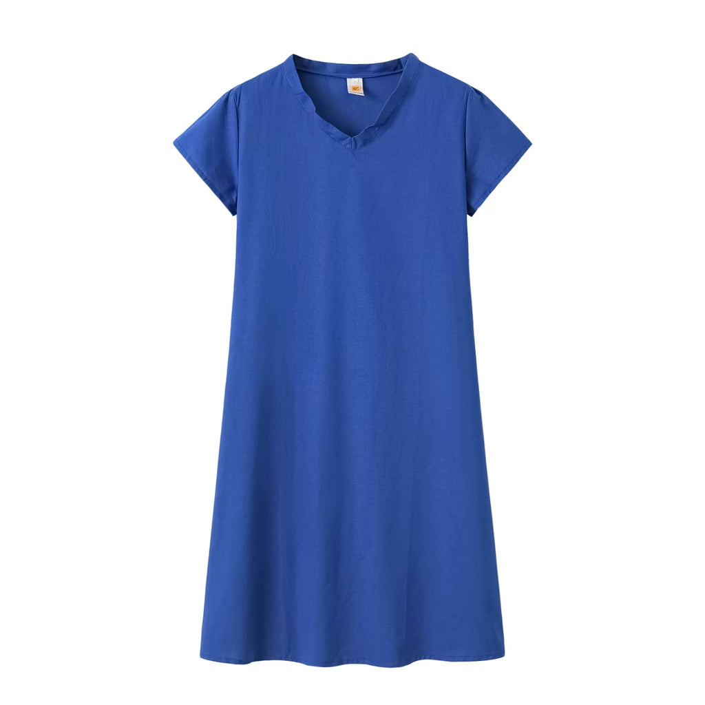 Short Sleeve V-Neck Dress