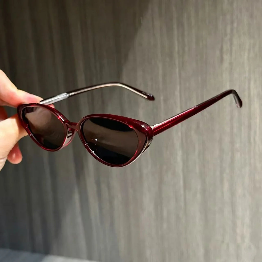 Vintage Small Cat Eye Sunglasses Women Fashion Punk Oval Sun Glasses Man Shades Sexy Retro Brand Eyewear UV400