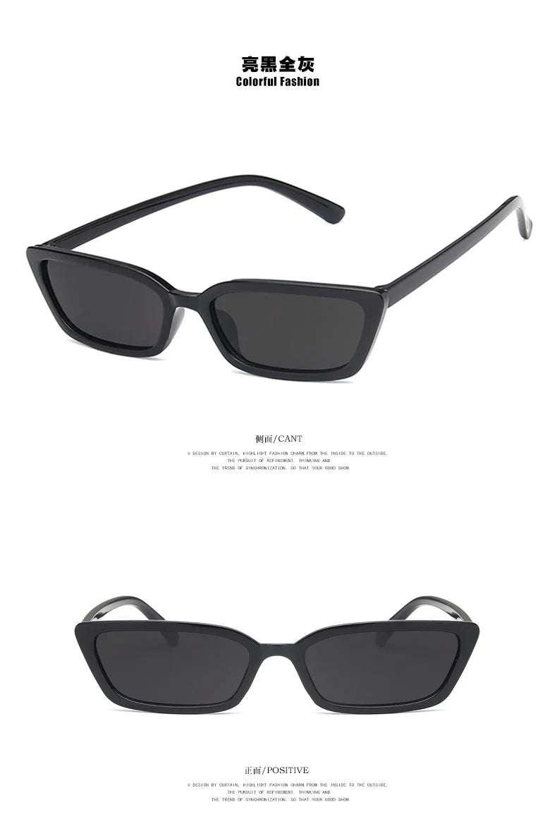 Cat Eye Sunglasses Women Vintage Brand Designer Sun Glasses Small Frames Shades Retro Ladies Cateye Sunglass UV400