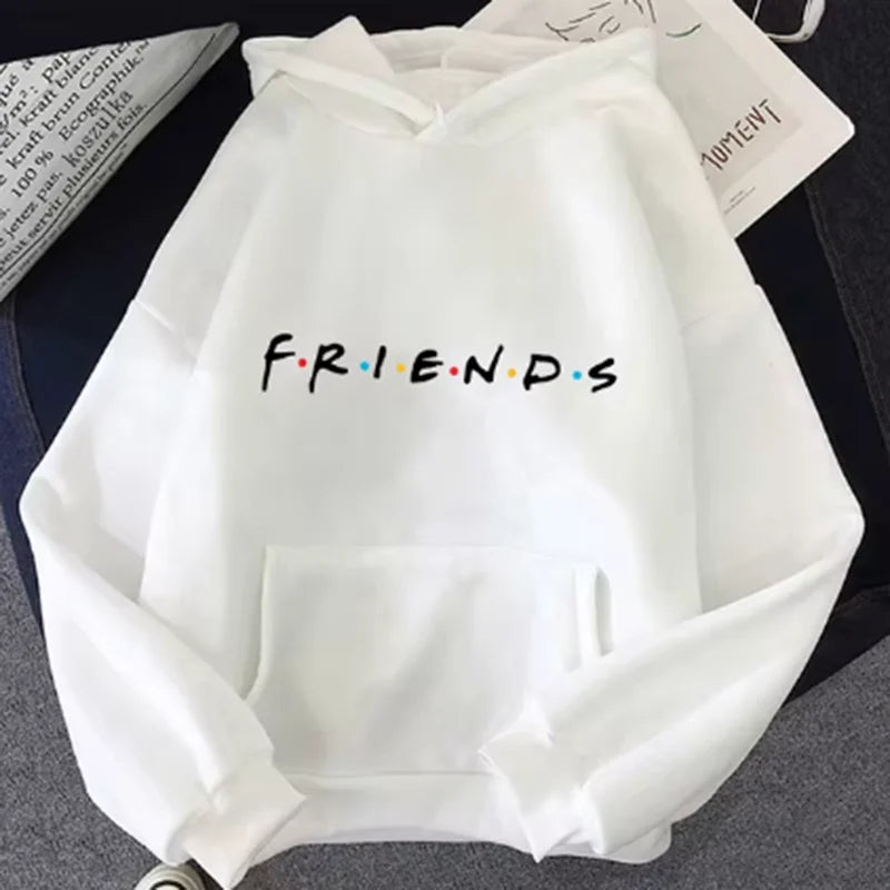 Women Friends Print Hoodie