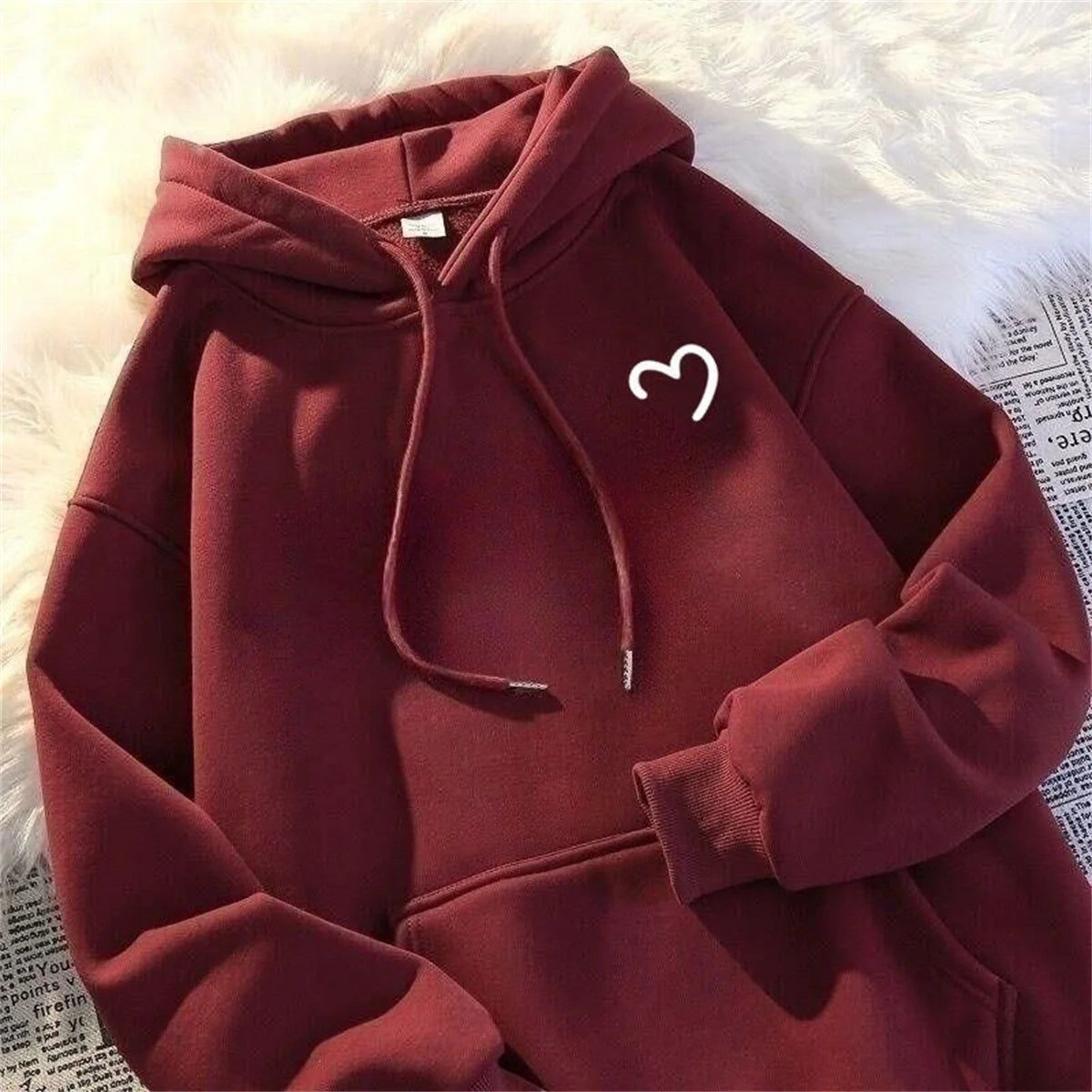 Love Print Hoodie
