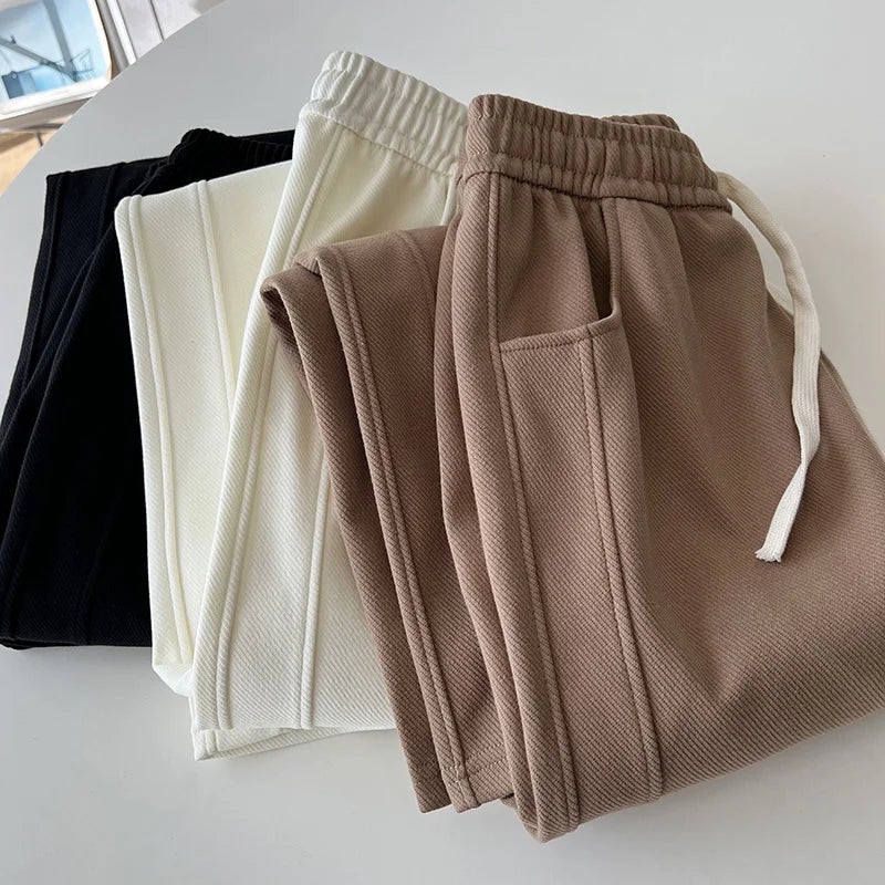 Solid Color High Waist Pants
