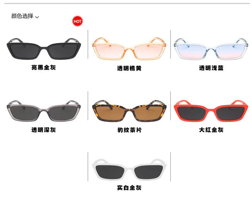Cat Eye Sunglasses Women Vintage Brand Designer Sun Glasses Small Frames Shades Retro Ladies Cateye Sunglass UV400