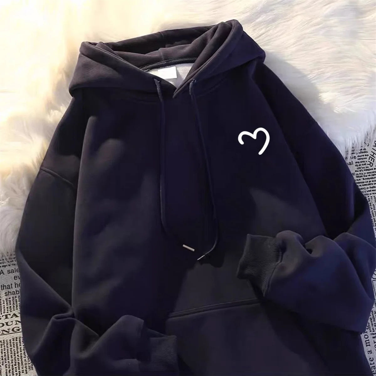 Love Print Hoodie