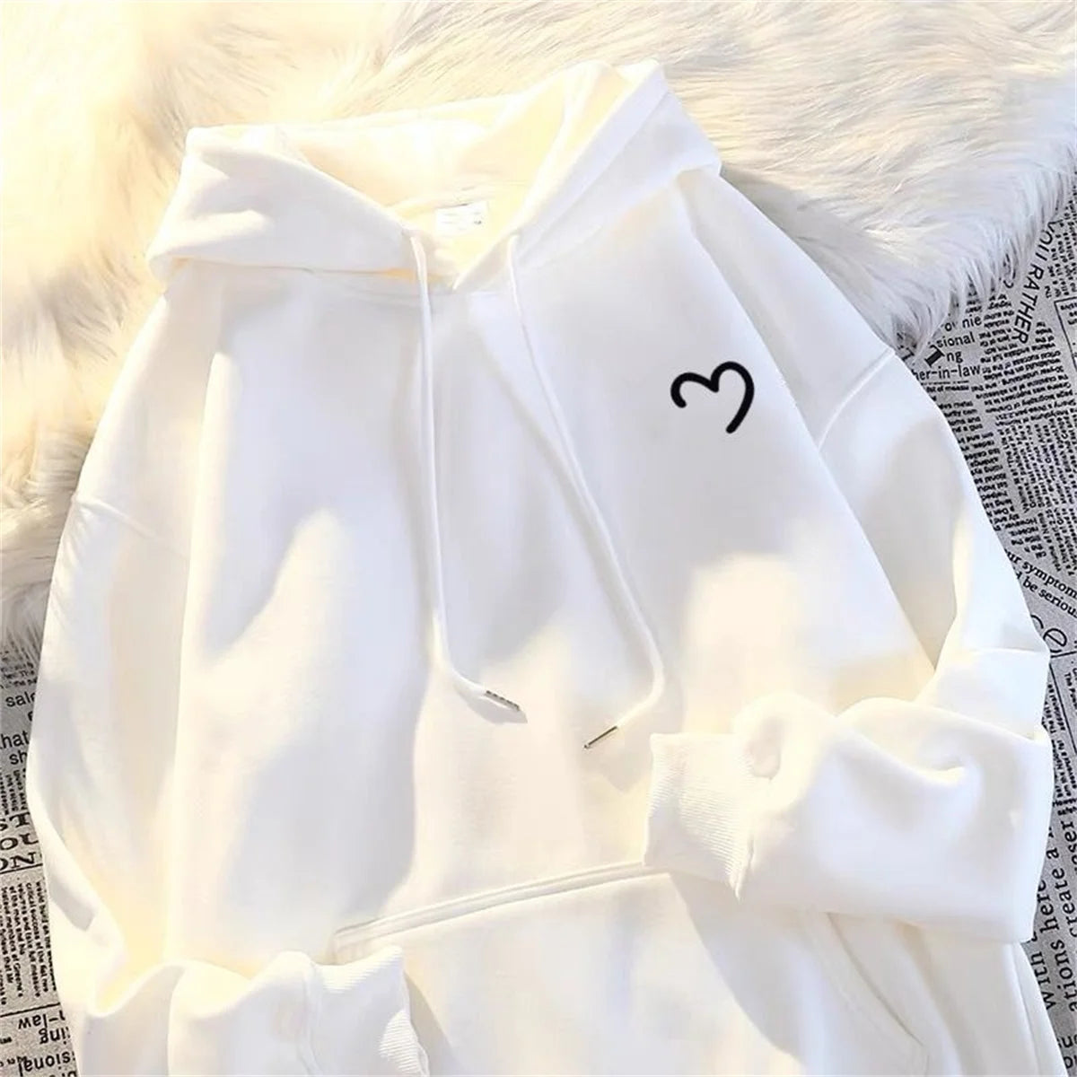 Love Print Hoodie