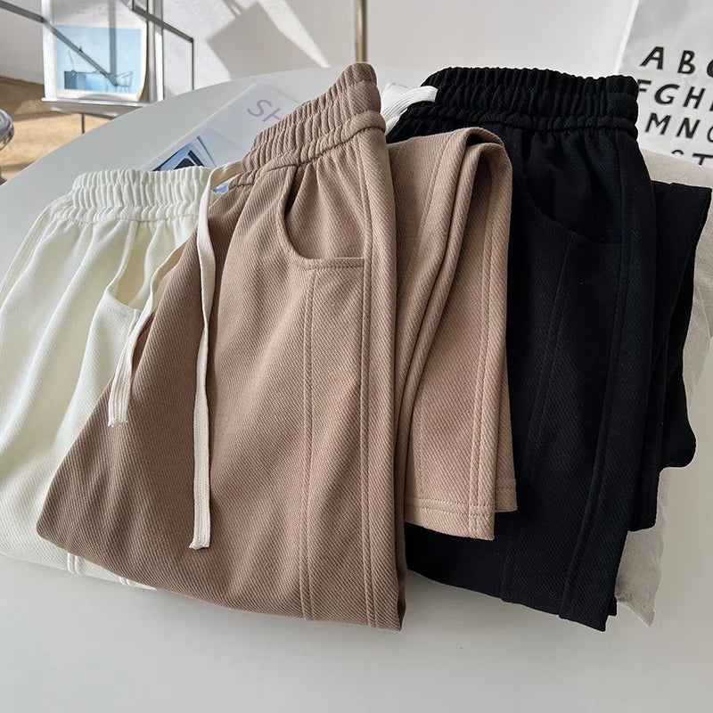 Solid Color High Waist Pants