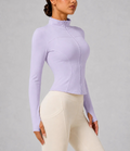 Women's Slim Fit Long Sleeve Top with Thumb Holes