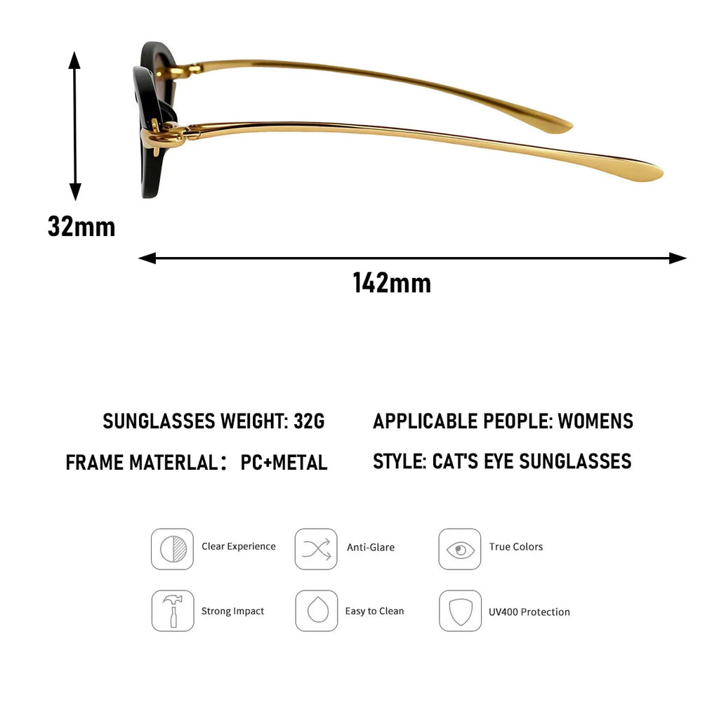 Trendy Cat Eye Sunglasses