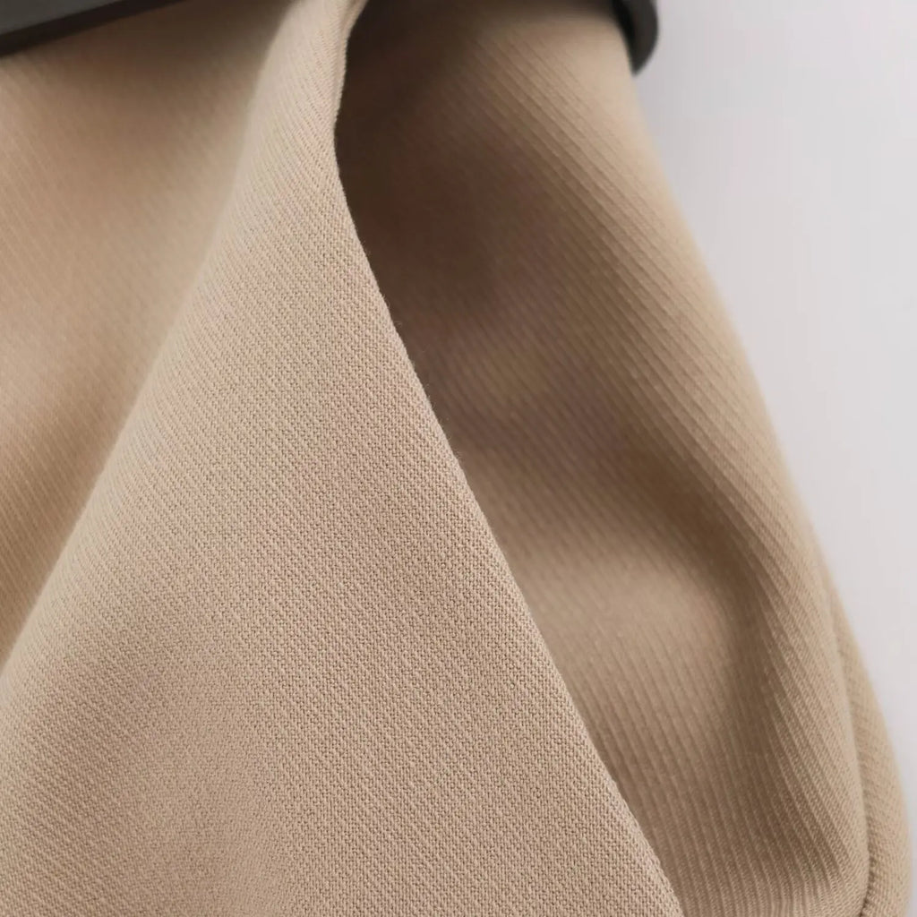 BSAY Women Solid Color Wide Leg Pants High Waist Turn Up Cuff Hem With Metal Buckle Belt Elegant Commuter Casual Long Trousers